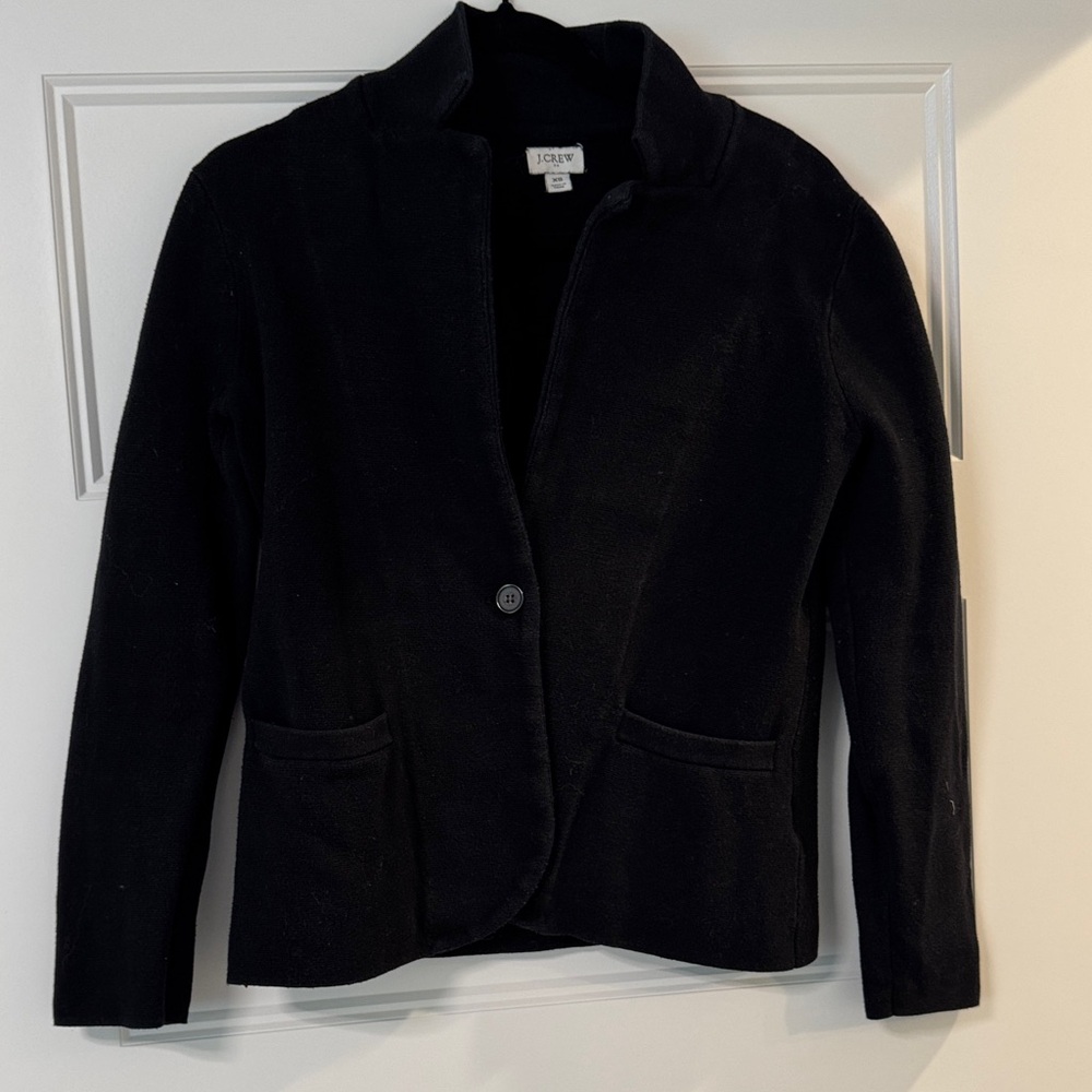 J. Crew Women's Black Sweater Blazer